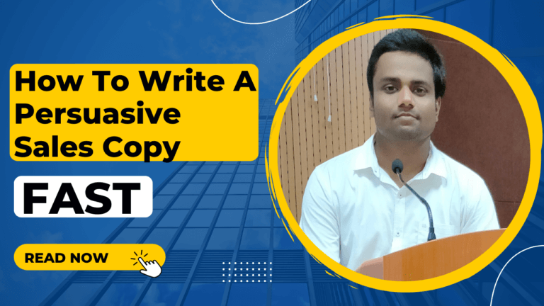 How To Write A Persuasive Sales Copy – FAST